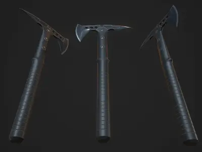 Modern Axe 04 Low-poly 3D model