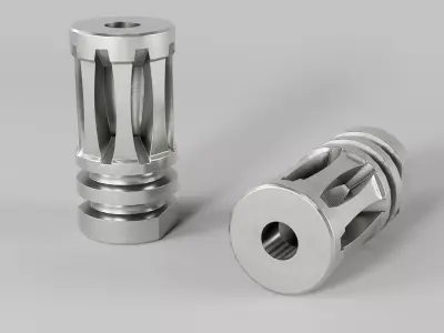 A2 Muzzle Brake  Low-poly 3D model purchase