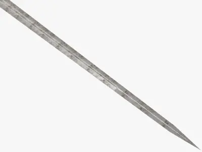 Medieval weapons Low-poly 3D model 4