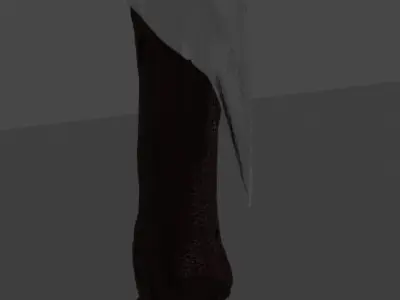 two-handed ax PBR low-poly game ready  Low-poly 3D model