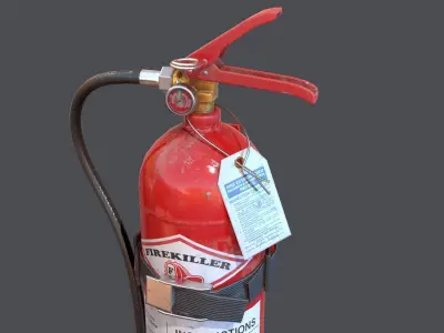 fire extinguisher Low-poly 3D model 31