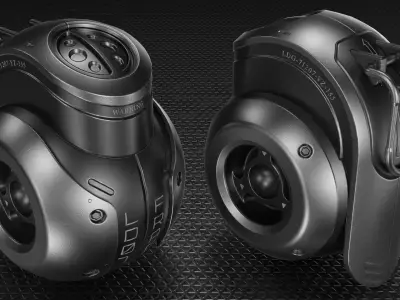 Sci-fi Grenade Low-poly 3D model 4