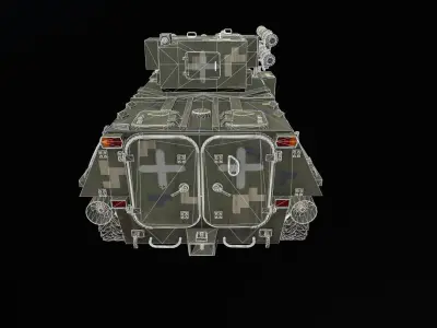 3D BTR-4E model Low-poly 3D model