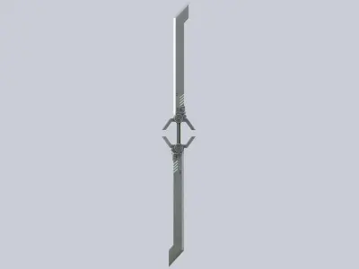 Twinblade Low-poly 3D model buy