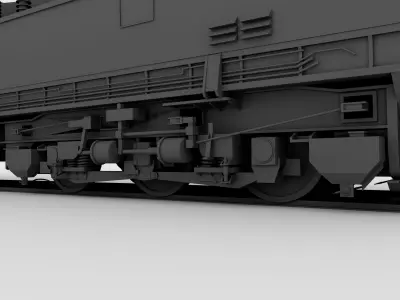 Class 9E Electric Locomotive 3D model