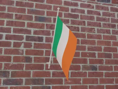Flag of Ireland 3D model
