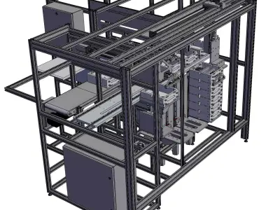 Destacking machine 3D model