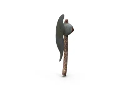 War Axe Low-poly 3D model get