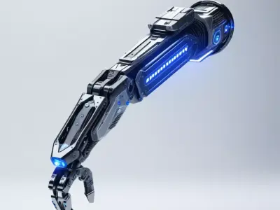 Futuristic Cybernetic Arm Model 3D model purchase