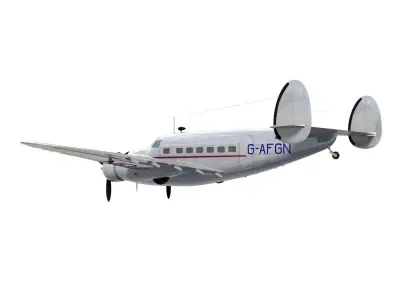 Lockheed L-14 Super Electra 3D model purchase