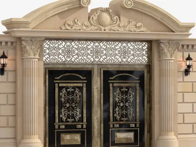 classic doors 3D model