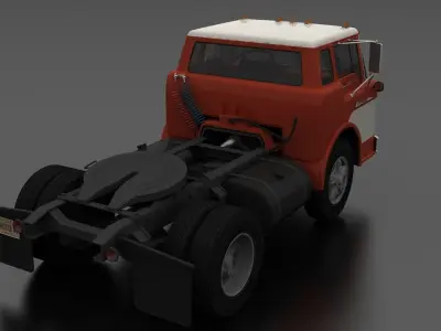 C-Series C-800 Semi Truck 1958 Low-poly 3D model