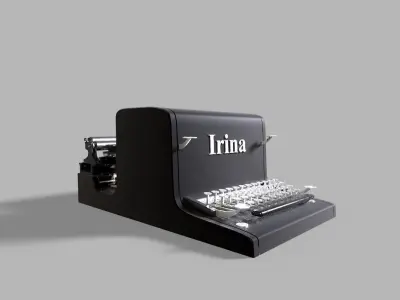 typewriter machine 3D model