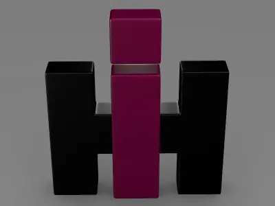 international harvester logo 3D model by Sergey