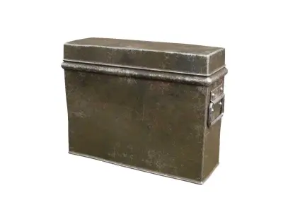 Weathered Metal Box Free 3D model