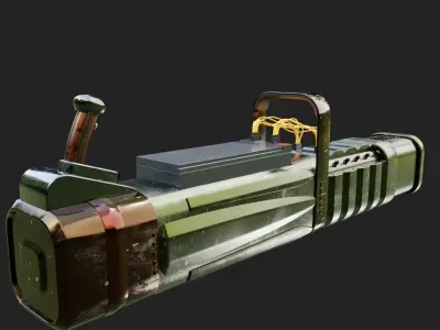 Laser Gun 3D model buy