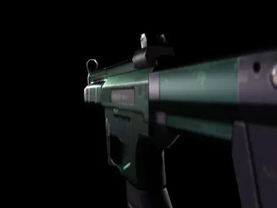 Small 9mm Carbine Low-poly 3D model