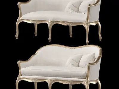 roberto giovannini sofas art 1221 and art 676 3D model