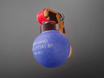 Grenade L111 A1 B1 Low-poly 3D model
