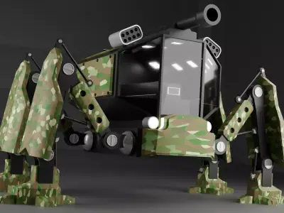 4 Leg Mech Free 3D model