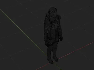 Astronaut Spacesuit Thailand 3D model