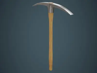 Pickaxe 1A Low-poly 3D model