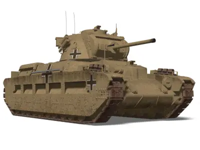 Panzerkampfwagen MkII748 3D model