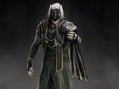 Arknights Dublinn Soldier Low-poly 3D model