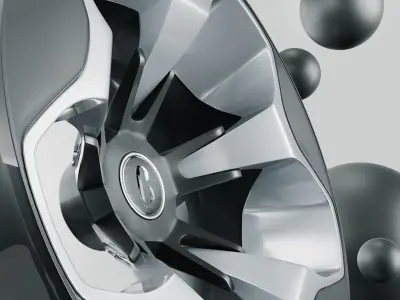 Bous J-1  Concept Rim Low-poly 3D model