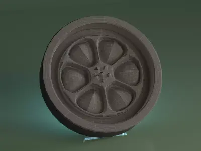 Korean Traditional roof tile lotus Sumaksae PBR 4K Low-poly 3D model purchase