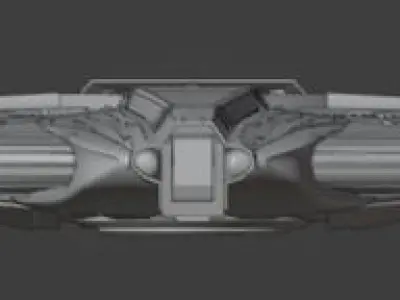 Spaceship model V01 3D model