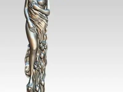 Girl Woman Venera statue pendant relife 3D print model