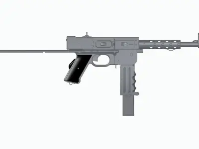 MAT-49 gun 3D model