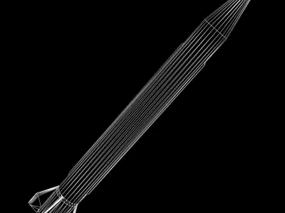 Iran Shahab 3 Missile Low-poly 3D model