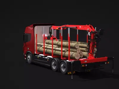 Generic Logging Truck 3D model