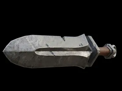 Dagger sword Low-poly 3D model