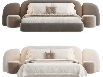 Vao bed Low-poly 3D model