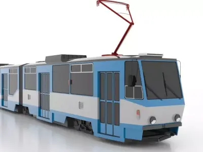 Tatra KT8D5R-N1 Low Low-poly 3D model