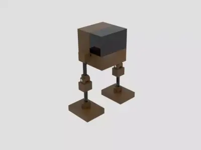 Cubemechh lego star wars walker Free low-poly 3D model