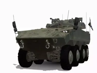 eitan ifv 8x8 Low-poly 3D model