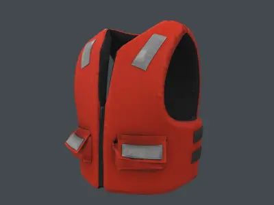 Lifejacket basic offshore 3D model