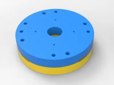 Mold for diecast military truck tire 4 Scale 1 to 10 3D print model