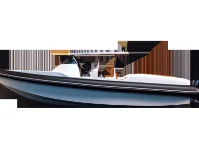 9m Rib boat 3D model