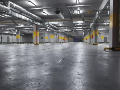   Archmodels vol 218 - Underground garage props 3D model