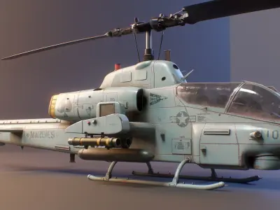 Bell AH-1 Cobra 3D model purchase