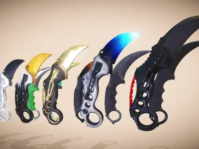 Tactical Knives Karambit 3D model