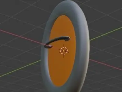 Low Poly Shield 3D model