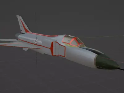 Jet J-8 Free 3D model