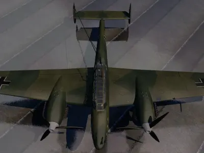 Messerschmitt Bf-110 C-3 3D model
