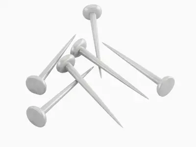 Simple Nail 01 Low-poly 3D model